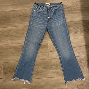 Madewell Flare Jeans in Classic Blue